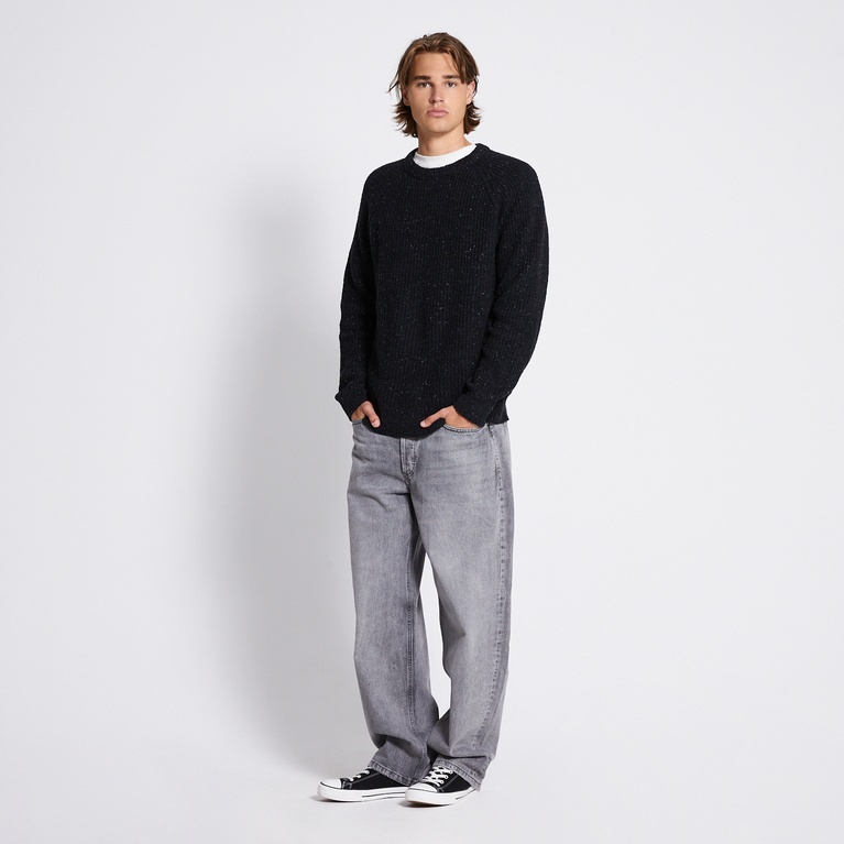 Rib-knit sweater "Rob Twisted 2.0" Black